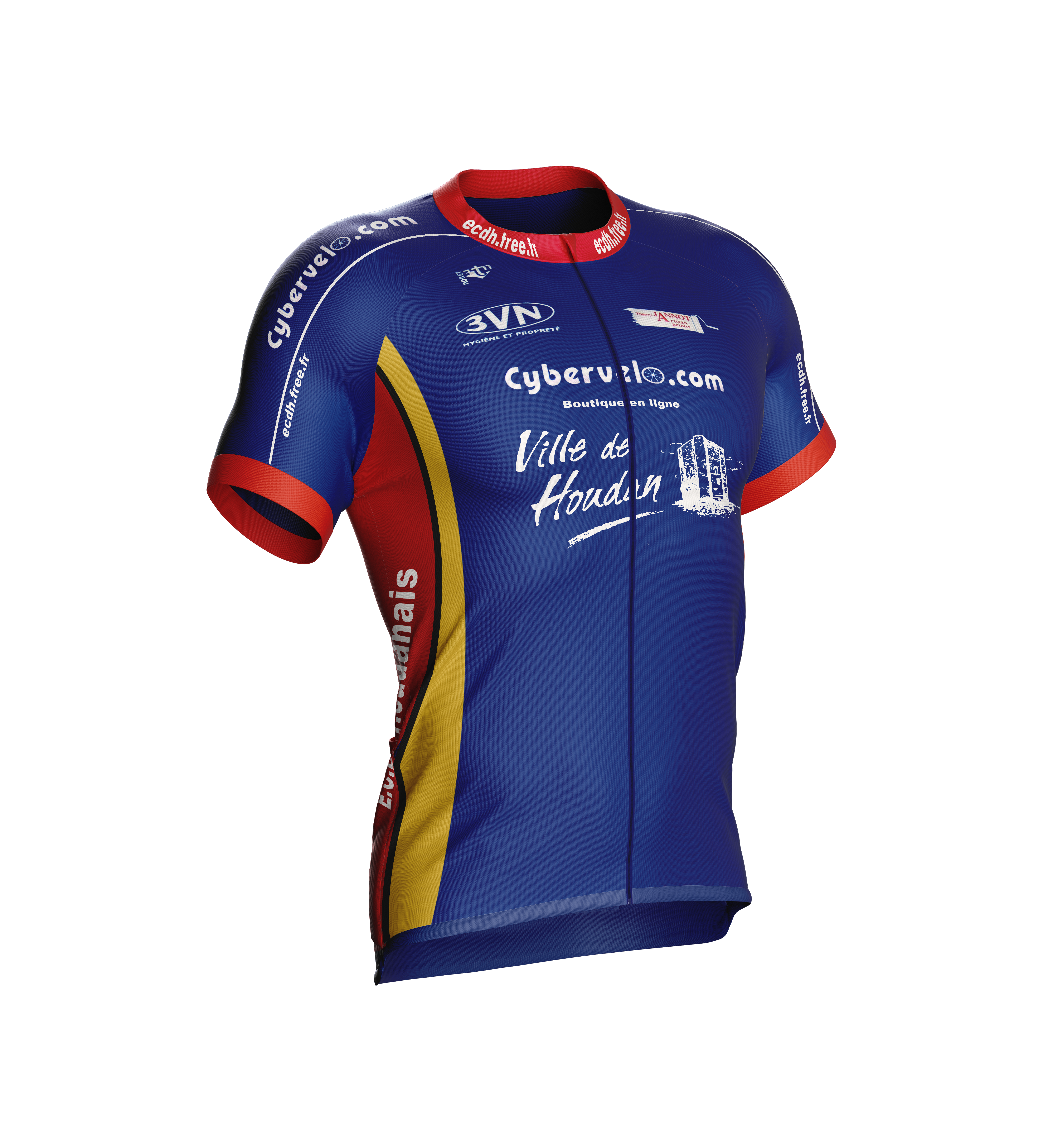 Maillot de l'Entente Cycliste Du Houdanais de 2007 à 2015