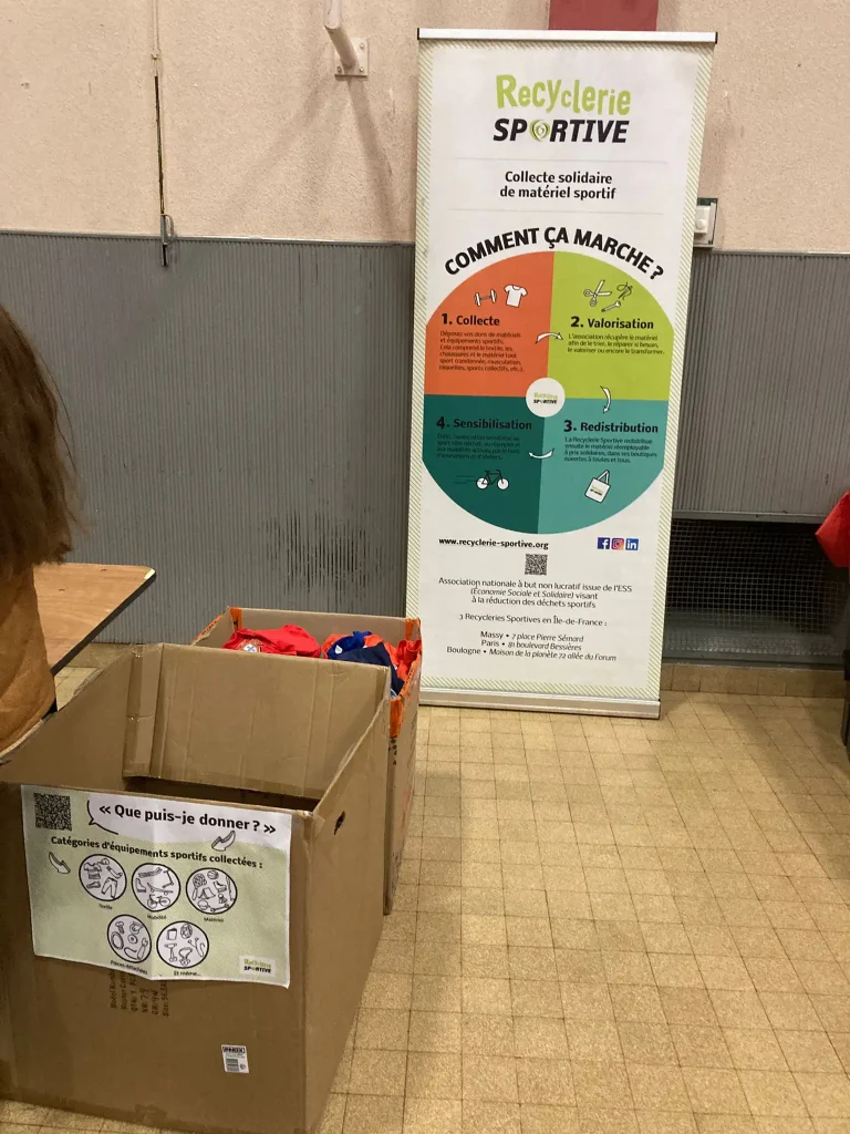 La recyclerie sportive à permis aux adhérents de l'ECDH de remettre leurs anciens maillot.